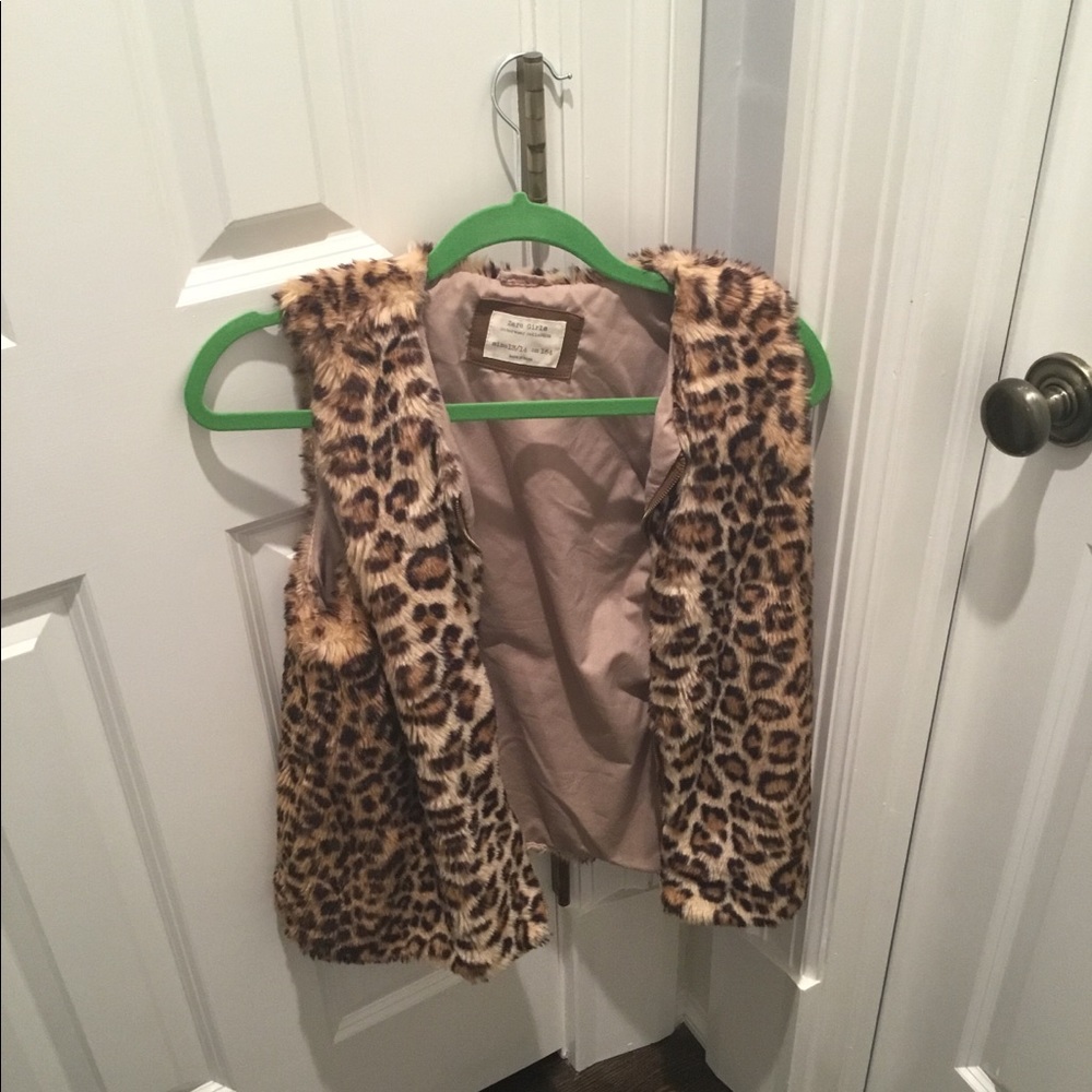 Zara Girls Leopard Vest Size 13/14